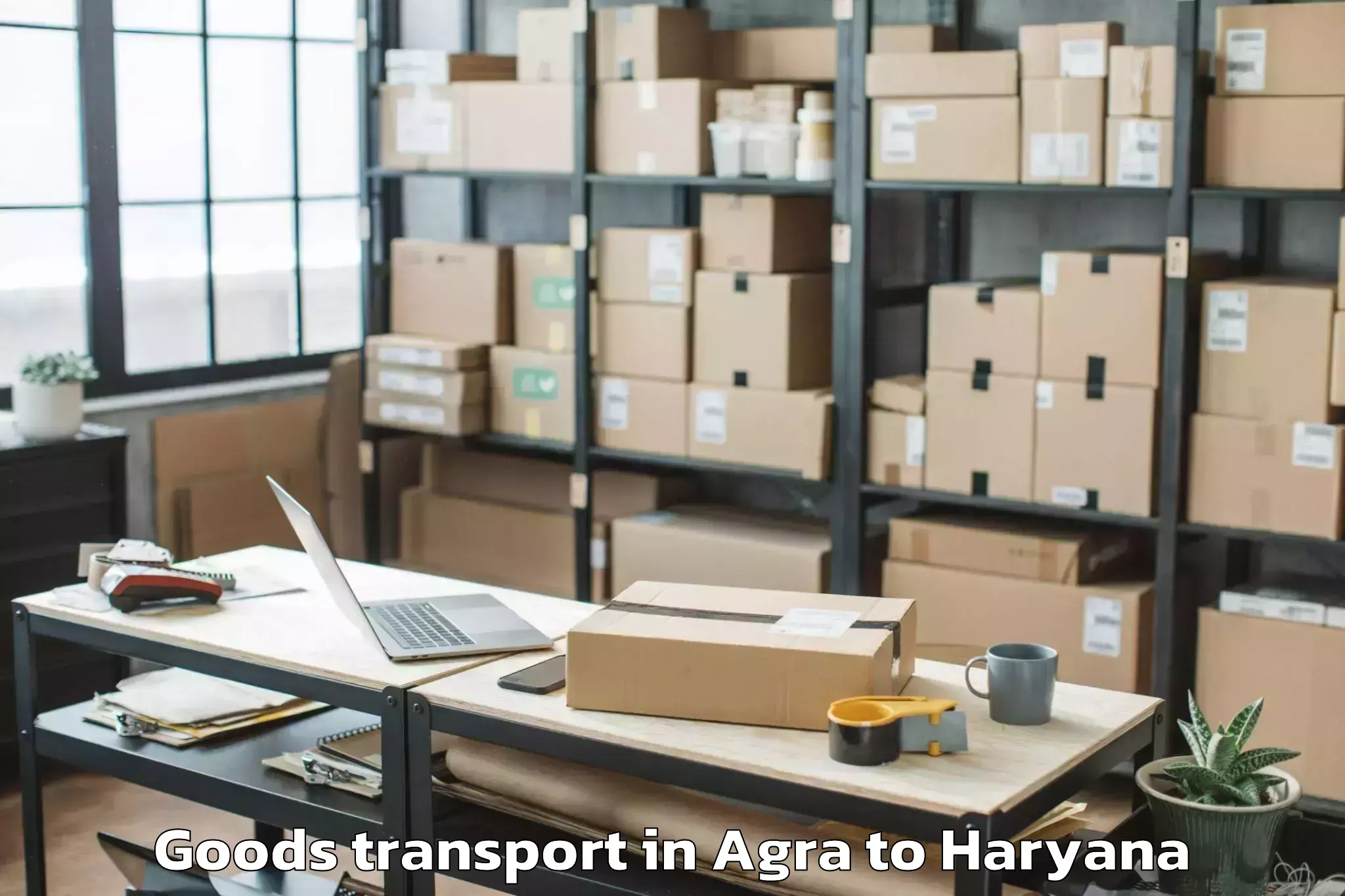 Book Your Agra to Central Plaza Mall Gurgaon Goods Transport Today